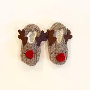 Kids Reindeer Slippers